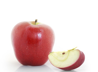 Red apple isolated