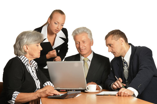 Group of a business people