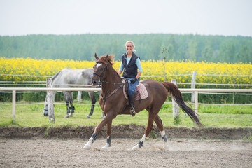 Riding horse