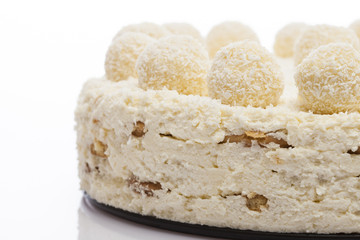Coconut Cake on a white background
