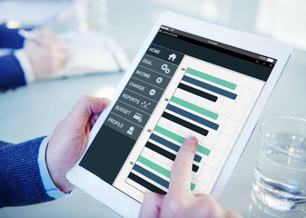 Businessman Accounting Report Analysis Concepts