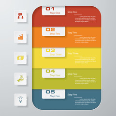 Design clean number banners template. Vector.
