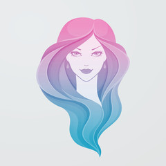 Beautiful and young woman