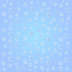 Winter background with snowflakes