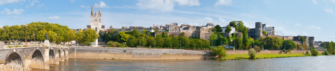 Panorama of Angers - obrazy, fototapety, plakaty