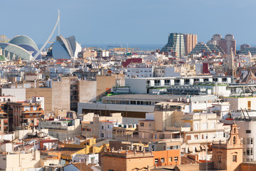 Valencia in a summer day