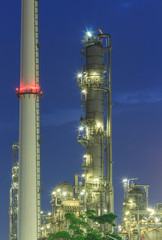 oil refinery tower, industrial