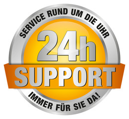 24h Support - Service rund um die Uhr - immer für Sie da!