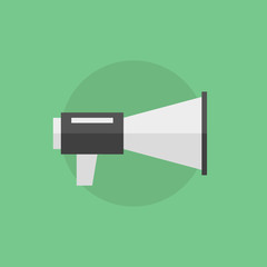 Loudspeaker flat icon illustration