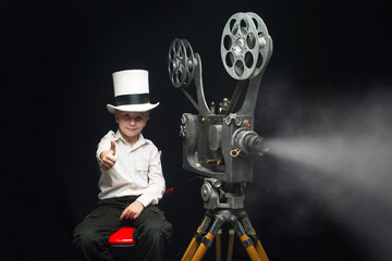 Cinema and boy