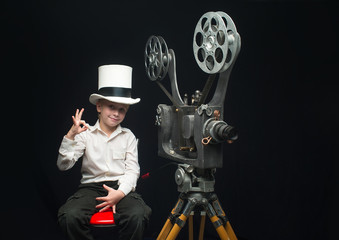 Cinema and boy