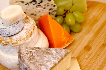 Various types of cheese