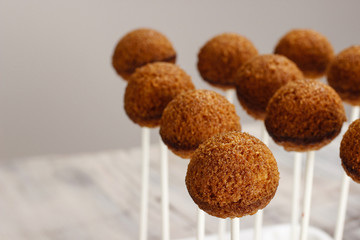 Cake pops before decorating