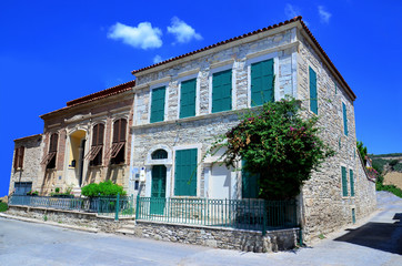 Fototapeta na wymiar Old stone house from Izmir in Turkey