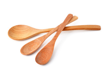 Wooden Spoon isolated on white background