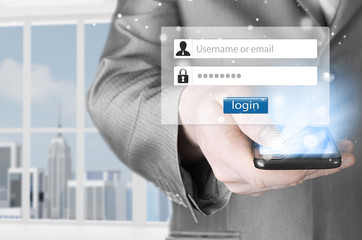 login and password