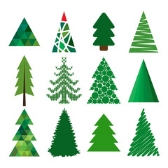 collection of vector spruce