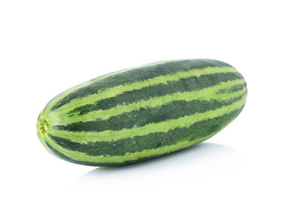 Fresh cucumber isolated on white background