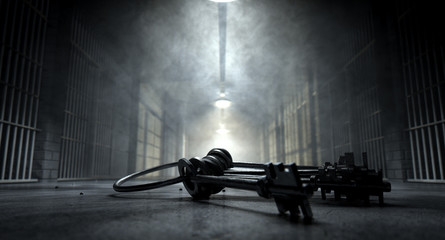 Jail Corridor And Keys