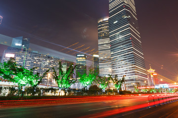 Fototapeta na wymiar shanghai lujiazui finance and trade zone Night view