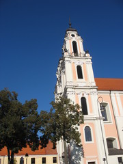 Fototapeta na wymiar Костел святой Екатерины в Вильнюсе