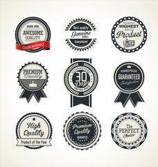 Vintage sale labels collection design elements, Premium quality