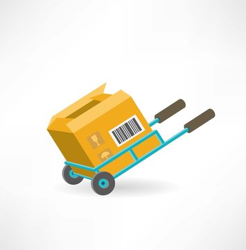 cargo box on the cart icon