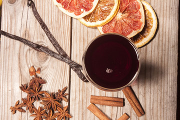 Glass of glogg