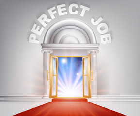 Perfect Job red Carpet Door