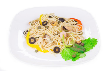 italian pasta with seafood