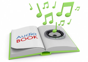Audiobooks Concept -3D
