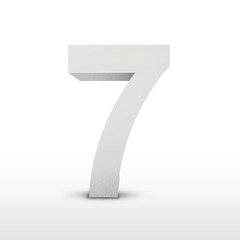 white texture number seven