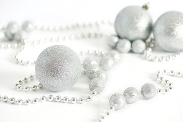 Bright sparkling Christmas balls