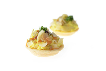tartlet with cream