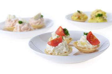 tartlet with cream
