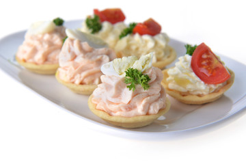 tartlet with cream