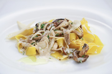 Pasta with mushrooms