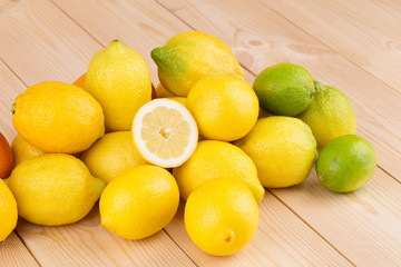 halved citrus fruits