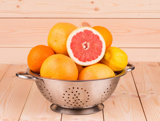 halved citrus fruit