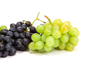 Ripe white and red grape.