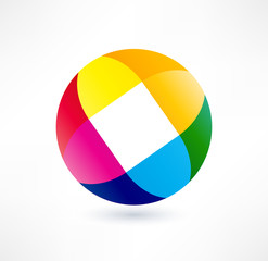 Business Abstract Circle icon.  Design logo.