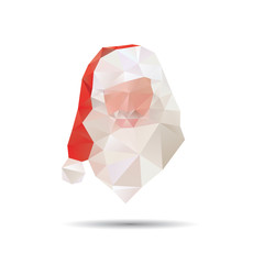 Santa Claus abstract isolated on a white backgrounds