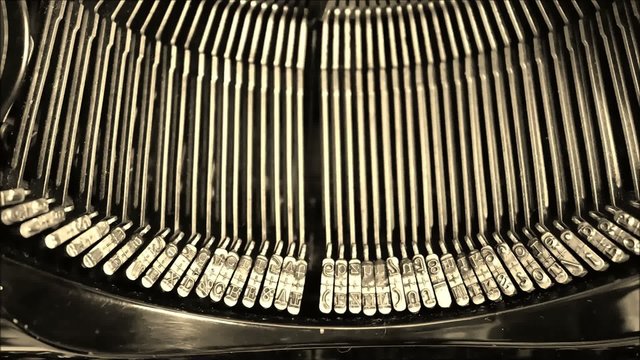 Close up Video Typenhebel Retro