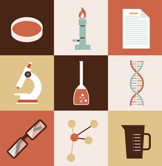 Obraz premium scientist chemist illustration