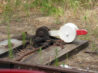 aiguillage manœuvré à pied d’œuvre