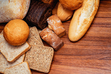 different sorts of bread