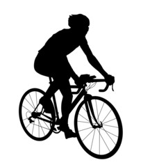 Naklejka premium 自転車シルエット