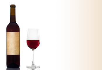 Red wine in a glass