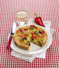 quiche with vegetables