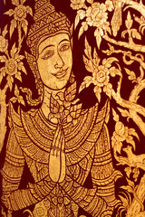 Thai traditional style restroom sign for male